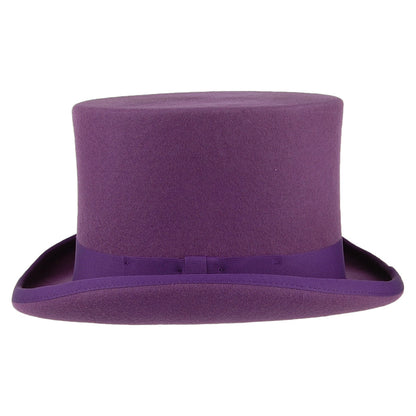 Sombrero de copa de fieltro de lana de Denton - Púrpura