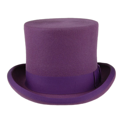 Sombrero de copa de fieltro de lana de Denton - Púrpura