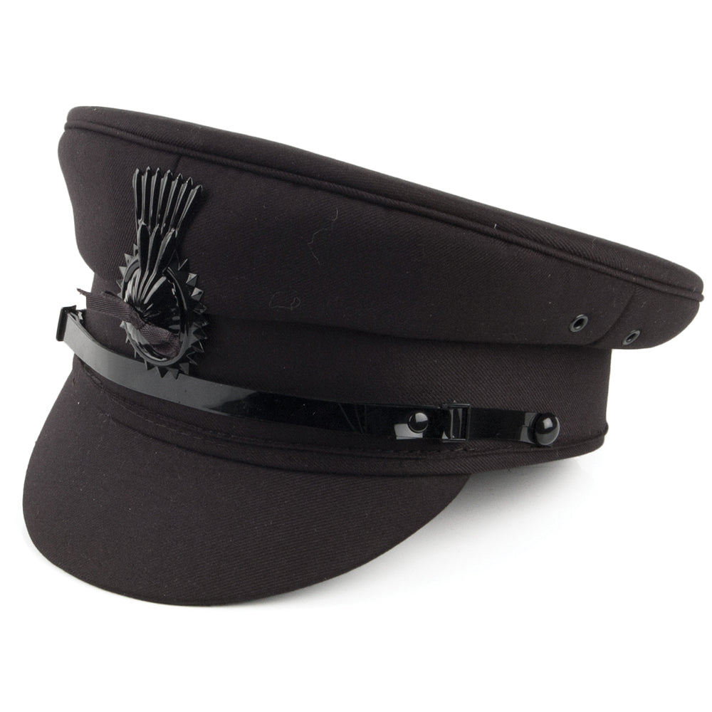 Gorra chófer de Denton - Negro