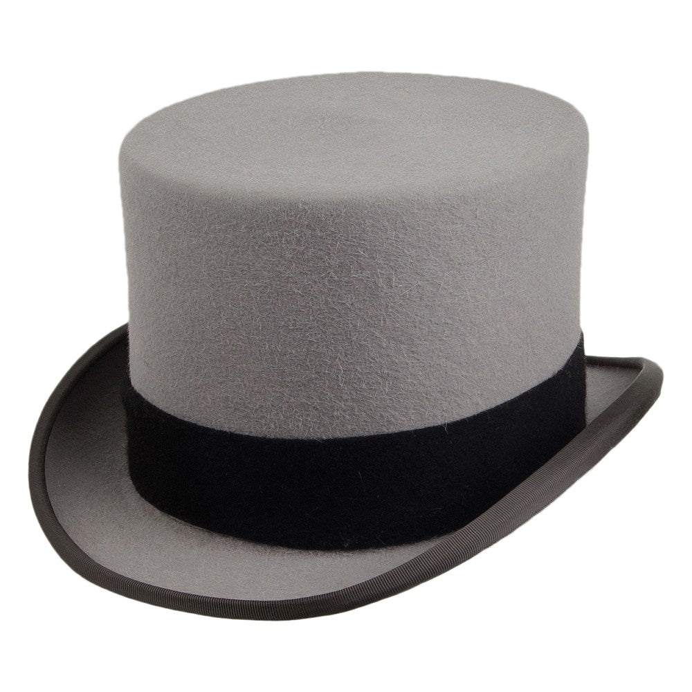 Sombrero Ascot de fieltro de Christys - Gris