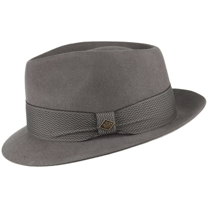Sombrero Fedora Griffin de fieltro de lana de Goorin Brothers - Gris