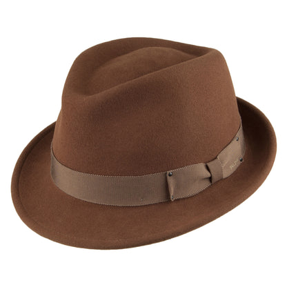 Sombrero Trilby Wynn flexible de Bailey - Rojo Óxido