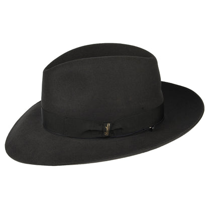 Sombrero Fedora Avalon de fieltro de piel de Borsalino - Gris