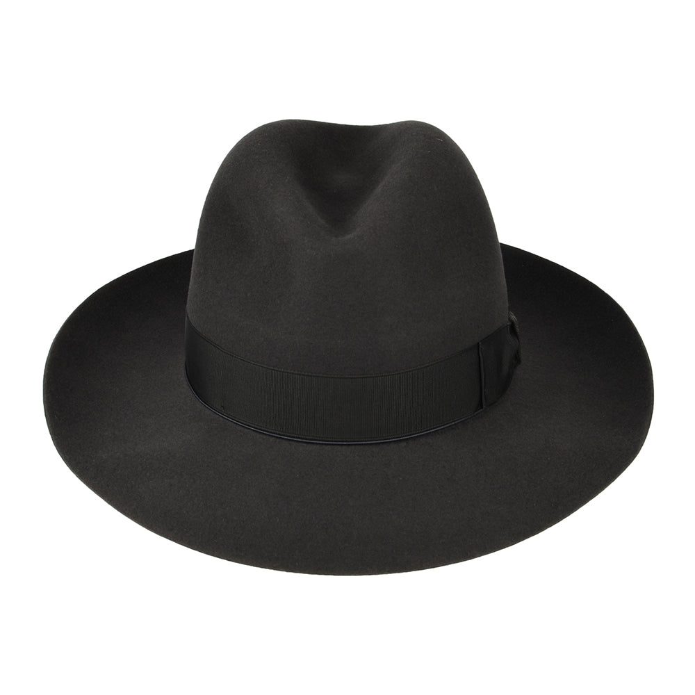 Sombrero Fedora Avalon de fieltro de piel de Borsalino - Gris