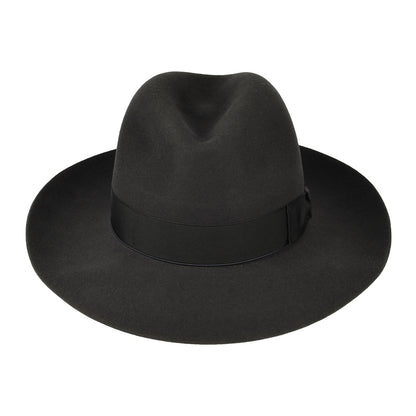 Sombrero Fedora Avalon de fieltro de piel de Borsalino - Gris