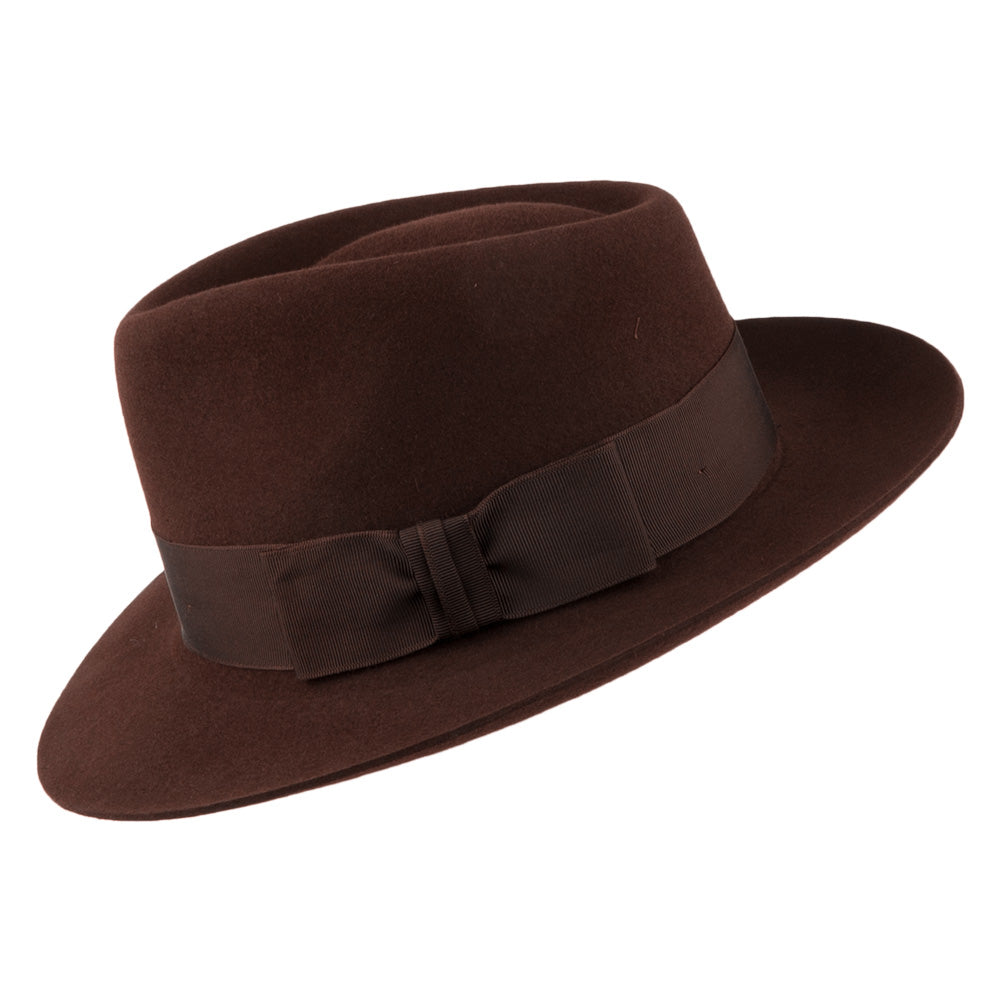 Sombrero Fedora Casablanca de Christys - Marrón