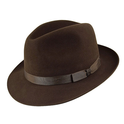 Sombrero Fedora Epsom de Christys - Marrón