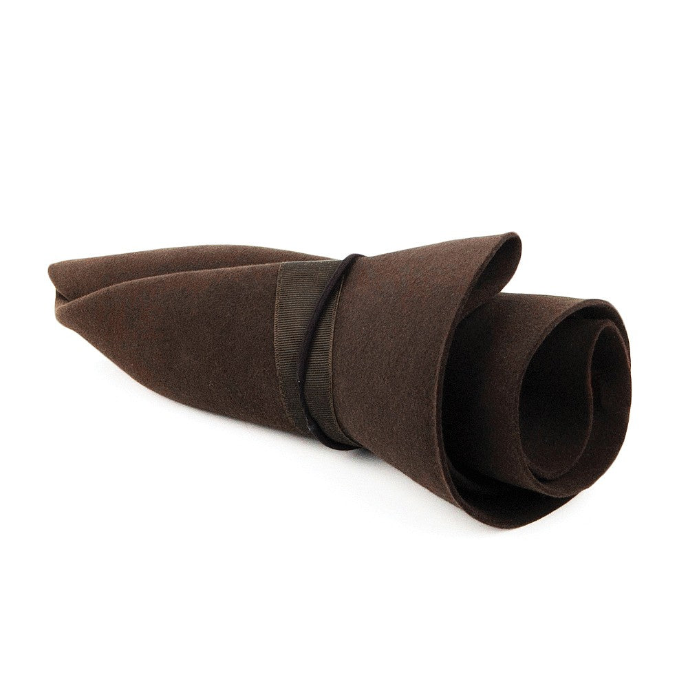 Sombrero Fedora Foldaway de fieltro de piel de Christys - Marrón