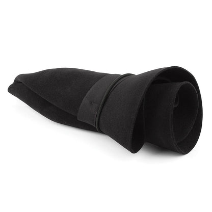 Sombrero Fedora Foldaway de fieltro de piel de Christys - Negro