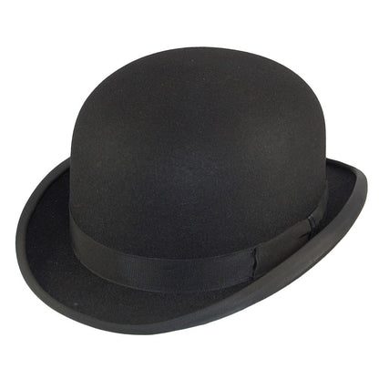 Sombrero bombín de fieltro de piel de Christys - Negro
