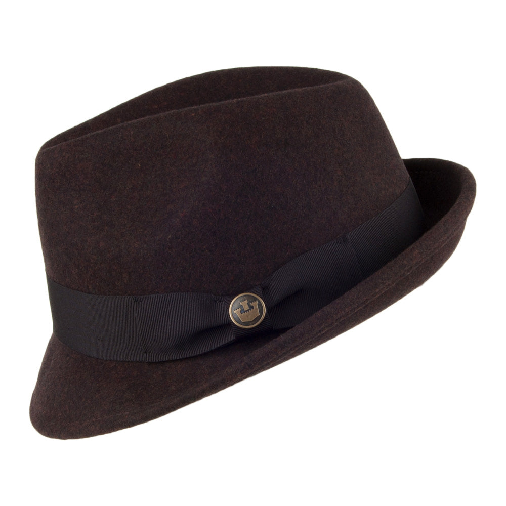 Sombrero Trilby Good Boy de lana de Goorin - Marrón Marl