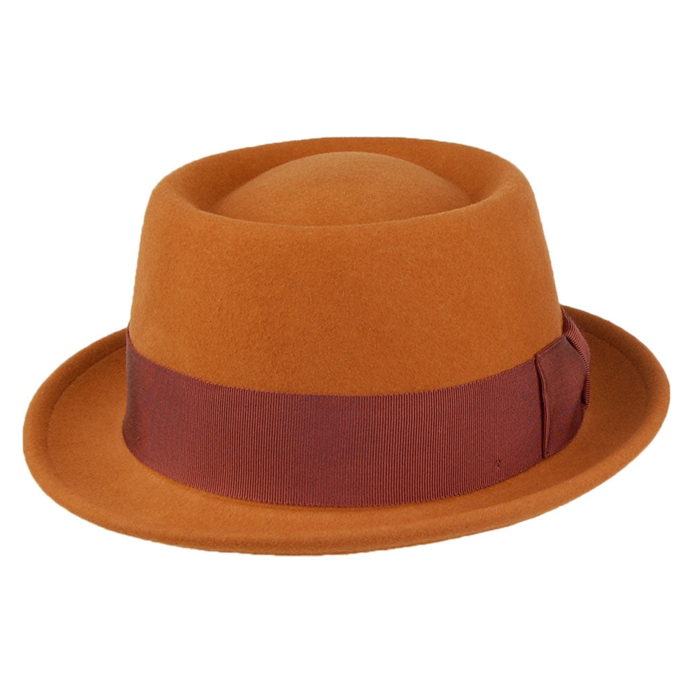 Sombrero Pork Pie II Darron flexible Repelente de agua de fieltro de lana de Bailey - Caramelo