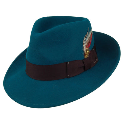 Sombrero Fedora 7002 plegable de Bailey - Verde Azulado