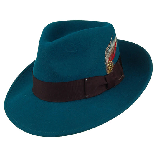 Sombrero Fedora 7002 plegable de Bailey - Verde Azulado