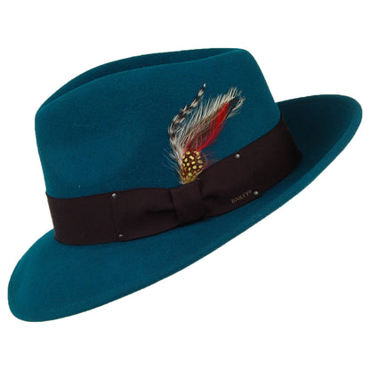 Sombrero Fedora 7002 plegable de Bailey - Verde Azulado