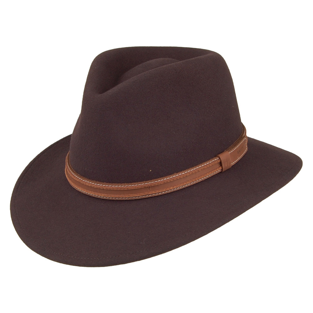 Safari Fedora Camden Fieltro LiteFelt de Bailey - Marrón