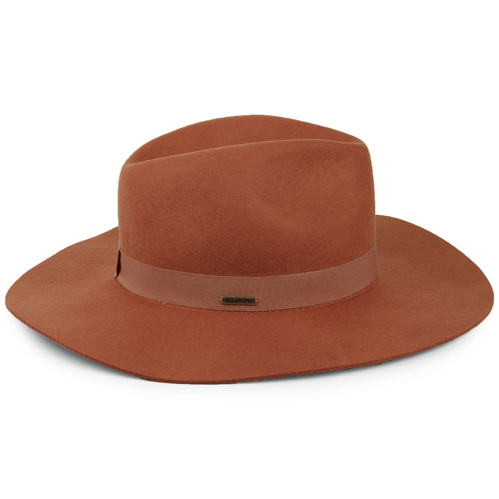Sombrero Fedora mujeres Great Scott de Billabong - Rojo Óxido