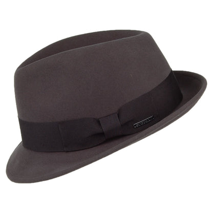 Sombrero Trilby Player de lana y cachemira de Stetson - Antracita