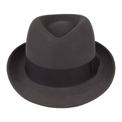 Sombrero Trilby Player de lana y cachemira de Stetson - Antracita