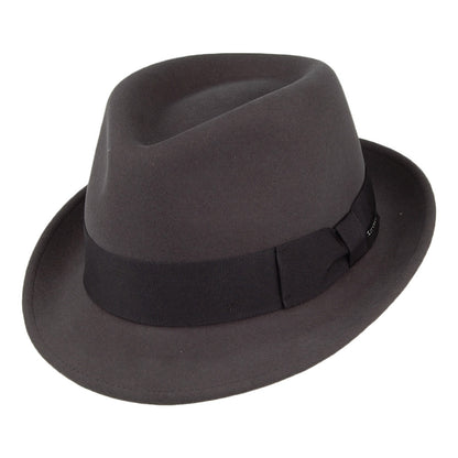 Sombrero Trilby Player de lana y cachemira de Stetson - Antracita
