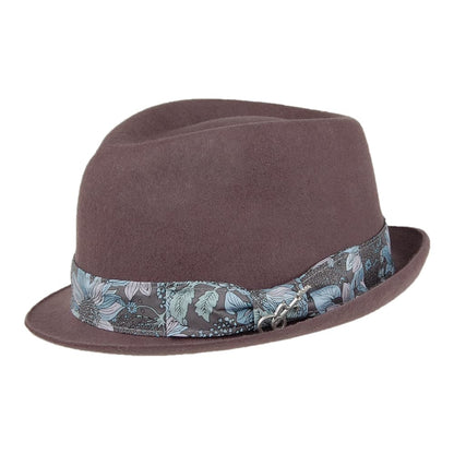 Sombrero Trilby Accord de fieltro de lana de Carlos Santana - Gris