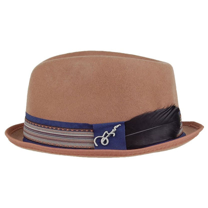 Sombrero Trilby Stage de fieltro de lana de Carlos Santana - Beige Arena