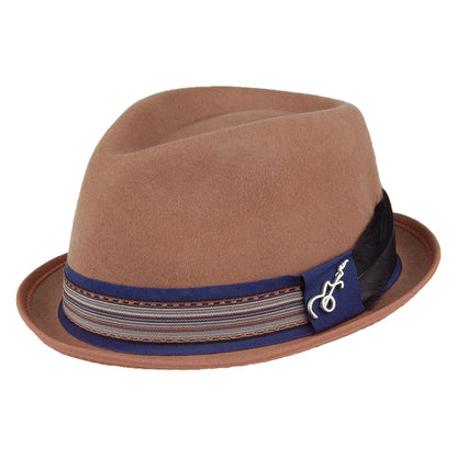 Sombrero Trilby Stage de fieltro de lana de Carlos Santana - Beige Arena