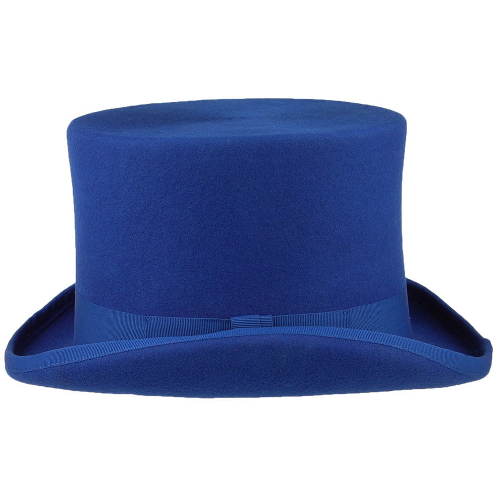 Sombrero de copa de fieltro de lana de Denton - Azul Real