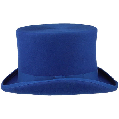Sombrero de copa de fieltro de lana de Denton - Azul Real