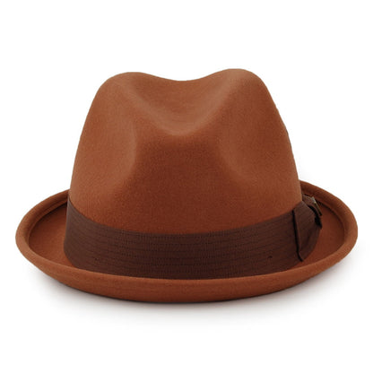 Sombrero Trilby Gain de Brixton - Rojo Óxido