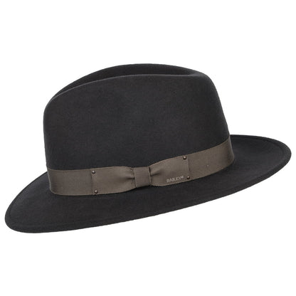 Sombrero Fedora Curtis plegable Repelente de agua de fieltro de lana de Bailey - Gris