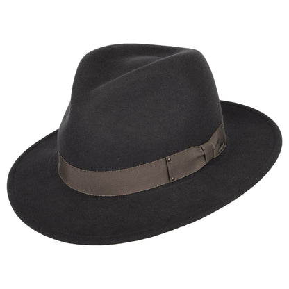 Sombrero Fedora Curtis plegable Repelente de agua de fieltro de lana de Bailey - Gris
