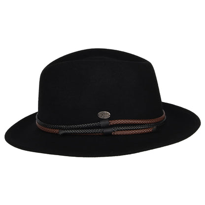 Sombrero Fedora Nelles plegable de Bailey - Negro