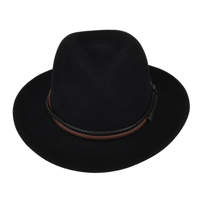 Sombrero Fedora Nelles plegable de Bailey - Negro