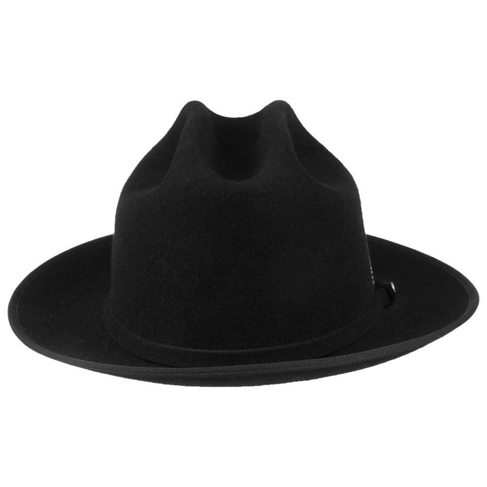 Sombrero Cowboy Open Road de fieltro de lana de Stetson - Negro