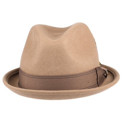 Sombrero Trilby Gain de fieltro de lana de Brixton - Kaki