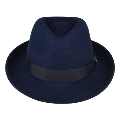Sombrero Trilby Maglor de fieltro de lana de Bailey - Azul Marino
