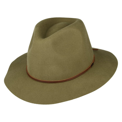Sombrero Fedora Wesley de fieltro de lana de Brixton - Bronce