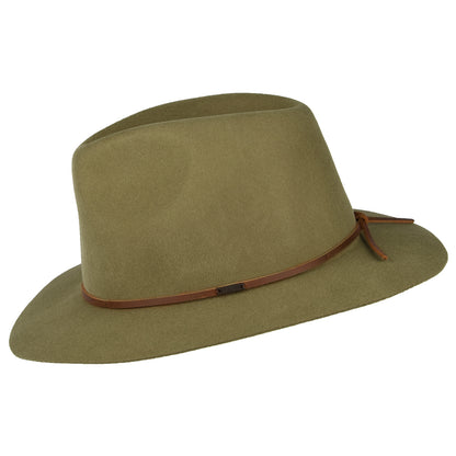 Sombrero Fedora Wesley de fieltro de lana de Brixton - Bronce