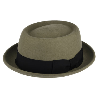 Sombrero Pork Pie II Darron flexible Repelente de agua de fieltro de lana de Bailey - Kaki