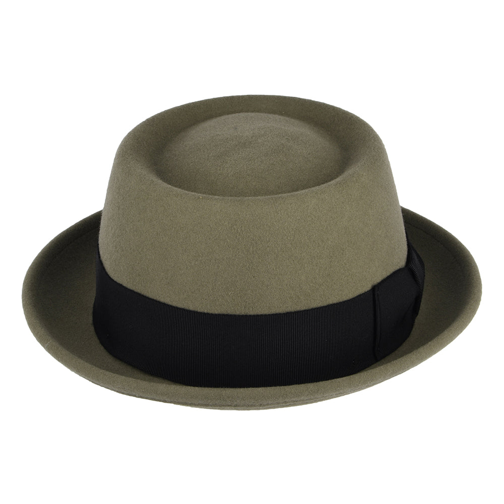 Sombrero Pork Pie II Darron flexible Repelente de agua de fieltro de lana de Bailey - Kaki