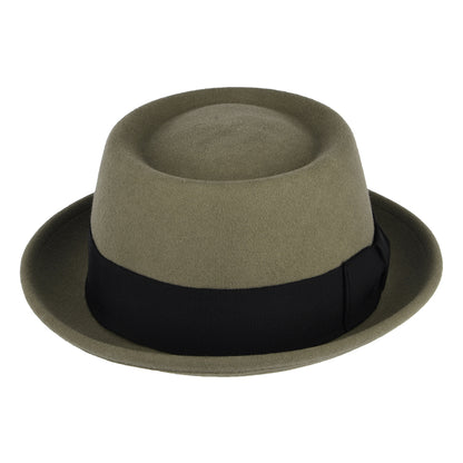 Sombrero Pork Pie II Darron flexible Repelente de agua de fieltro de lana de Bailey - Kaki