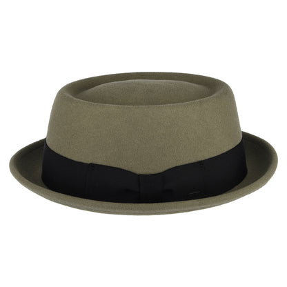 Sombrero Pork Pie II Darron flexible Repelente de agua de fieltro de lana de Bailey - Kaki