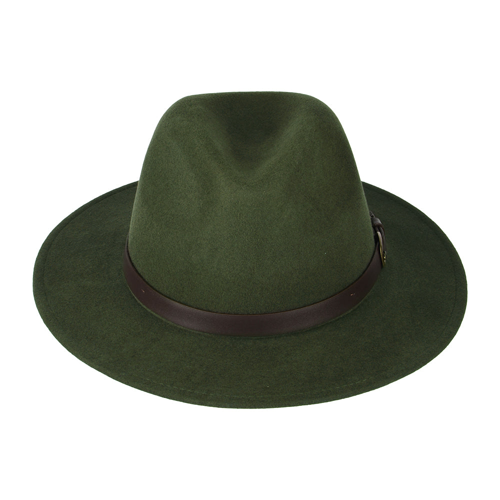 Sombrero Fedora Adventurer impermeable de Failsworth - Verde Pasto