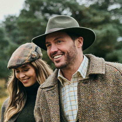 Sombrero Fedora Adventurer impermeable de Failsworth - Verde Pasto