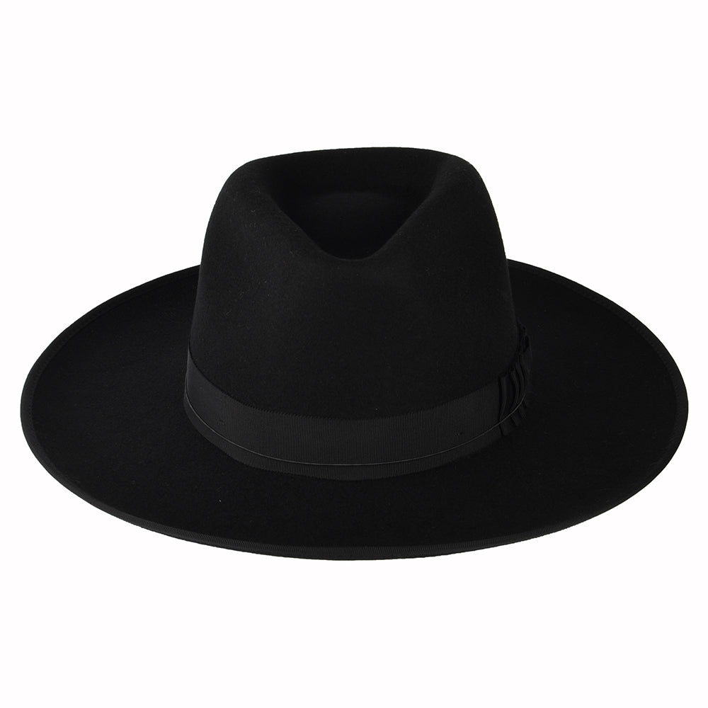 Sombrero Fedora Reno de fieltro de lana de Brixton - Negro
