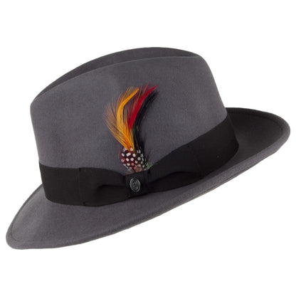 Sombrero Fedora flexible Copa Pinch de Jaxon & James - Gris