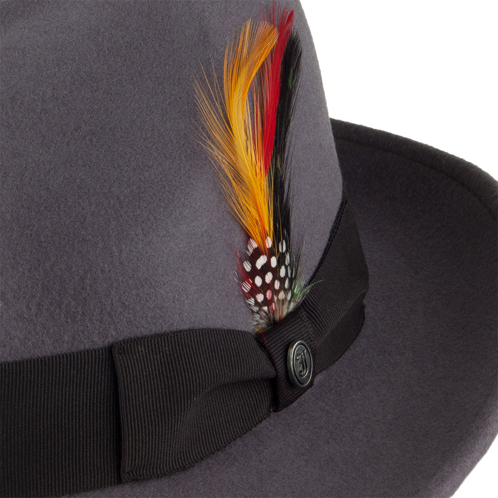 Sombrero Fedora flexible Copa Pinch de Jaxon & James - Gris