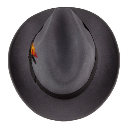 Sombrero Fedora flexible Copa Pinch de Jaxon & James - Gris