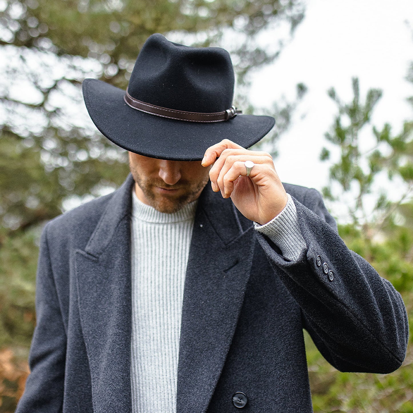 Sombrero flexible Outback de Jaxon & James - Negro